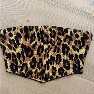 Leopard Print Corset Top